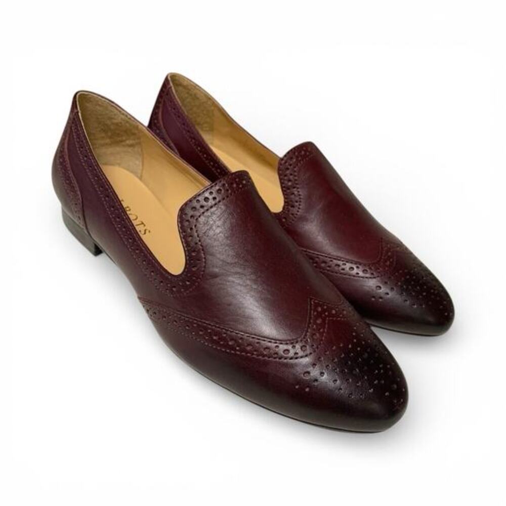 Talbots‎ Women’s Burgundy Leather Wingtip Loafers 6.5 M Rare Vintage